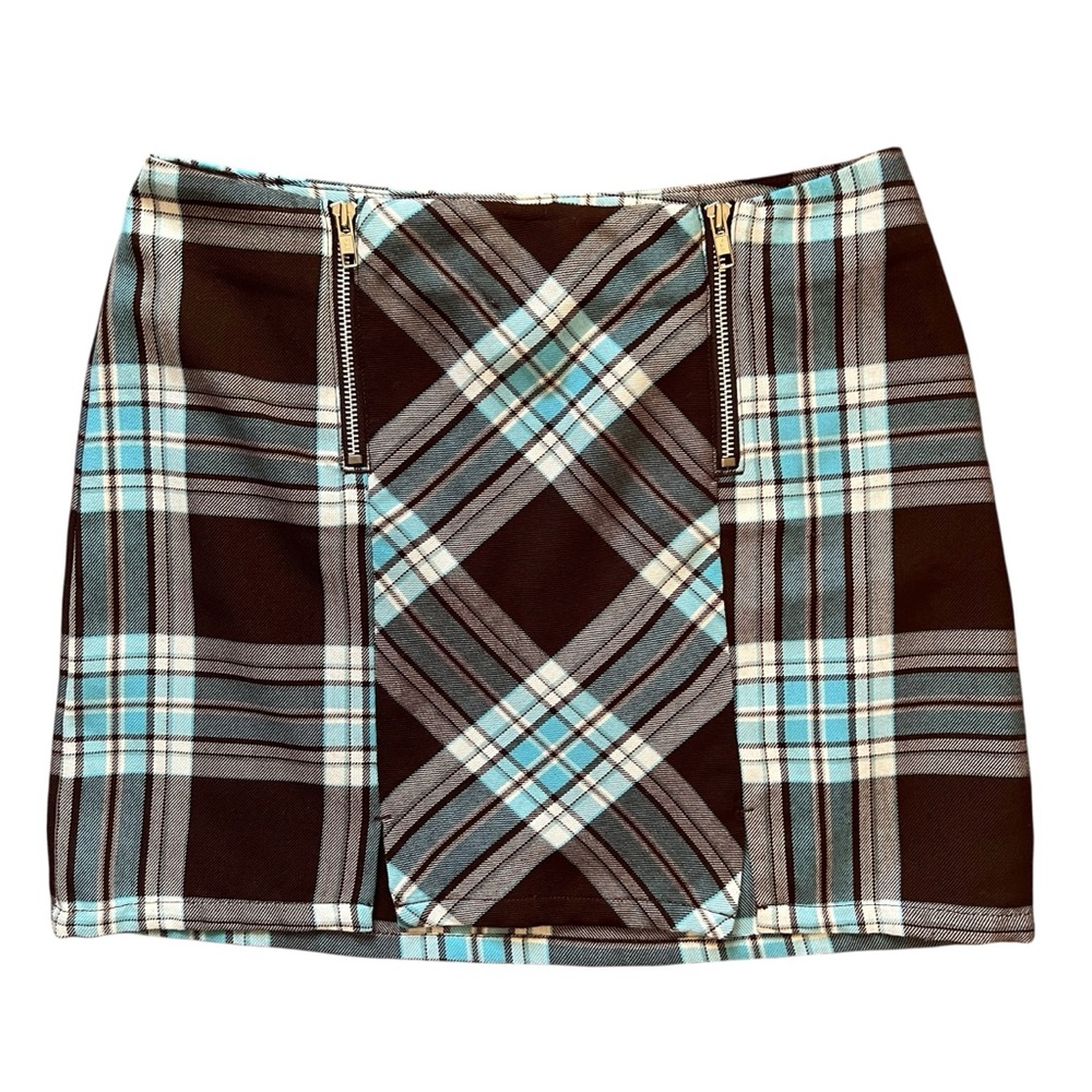 VINTAGE Y2K Preppy Grunge Plaid Miniskirt Sz 5